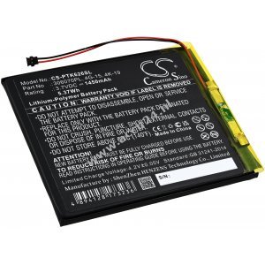 Batterij geschikt voor E-Book Reader Pocketbook Touch Lux 3, 627, 615, type 306070PL