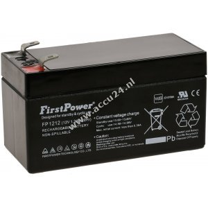 FirstPower Loodgelbatterij FP1212 1,2Ah 12V VdS