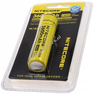 Nitecore Li-Ion batterij type 18650 3600mAh NL18336