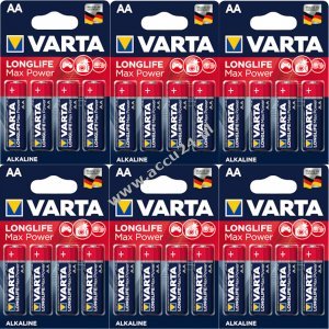 Varta Max Tech AA alkaline batterijen - 24 stuks 6x4 blisterverpakkingen