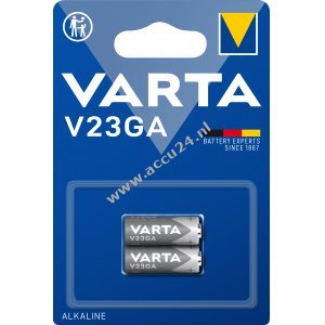 Varta Alkalinebatterij V23A V23GA 23AE 12V 2er Blisterverpakking