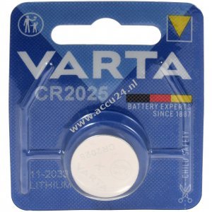 Varta lithium knoopcel CR2025 DL2025 1 blisterverpakking