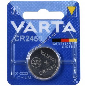 Varta lithium knoopcel CR2450 DL2450 3V 1 blisterverpakking