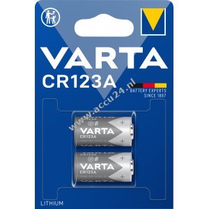 Varta fotobatterij 6205 CR123A blisterverpakking van 2