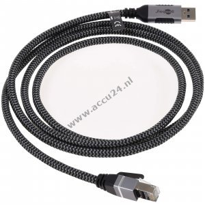 Ethernetkabel USB-A 3.0 naar RJ45 1,5 m