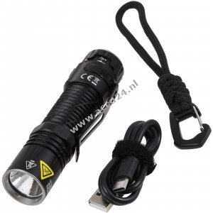 Nitecore EDC33 zaklamp 4000 lumen USB-C zwart