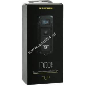 Nitecore TUP Mini LED-zaklamp 1000 lumen, met OLED-scherm, voor buiten, wandelen, kamperen