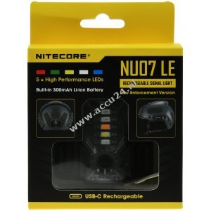 Nitecore NU07 LE signaallamp in 5 kleuren met USB-C