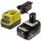 Ryobi ONE+ HP accu & lader RC18120-140X 18V/4.0Ah Li-Ion Ryobi ONE+ HP accu & lader RC18120-140X 18V/4.0Ah Li-Ion