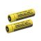 2x Nitecore Li-Ion batterij 18650 3400mAh NL1834 beschermd