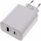 2-poorts USB Snellader USB PD QC Adapter 45 W Wit 61756