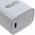 Oplaadadadapter met USB-C Type-C 5V 3.0A Wit voor apparaten met USB-C oplaadpoort