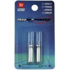 Staafbatterij, penbatterij CR425 voor elektrische poses, vissen poses, beetmelders Lithium 2-pack blisterverpakking