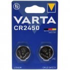 Varta lithium knoopcel CR2450 DL2450 3V blisterverpakking van 2