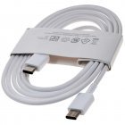 Originele Samsung USB-C naar USB-C kabel EP-DW767 voor opladen, 1,8 m, 3 A, 25 W/45 W, wit